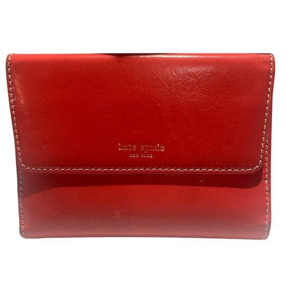 Kate Spade Leather Wallet in Coral - Picture 1 of 16